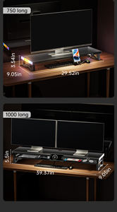 Support d'écran d'ordinateur double couche avec lumière respirante et extension USB3.0, prenant en charge deux écrans simultanément - Product Image 5