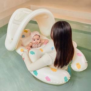 Nouveau design amélioré, flotteur <span class=keywords><strong>gonflable</strong></span> pour bébé avec auvent, entraîneur de natation, pare-soleil <span class=keywords><strong>rose</strong></span>, siège flottant <span class=keywords><strong>gonflable</strong></span> pour bébé, <span class=keywords><strong>bateau</strong></span> - Product Image 2