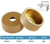 Meule diamantée brasée épaissie 30-50mm pour meuler la pierre de quartz de granit de marbre