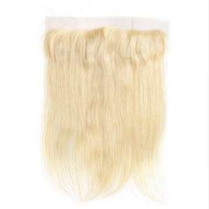 Cómo comprar en línea 4x4 HD Cierres Peluca rubia Frontal Color Rubio 613 Cierre de encaje recto Peluca de cabello humano Remy indio 4*4 - Product Image 2