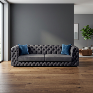 Chesterfield Quilted Ultra-Luxury Extendable Velvet Modular <b>Sofa</b> Set for Living Room Guest Room-Elegant Stylish Interior - Product Image 2