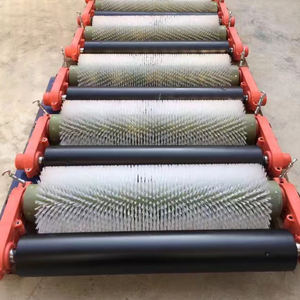 Pembersih Sikat Rol Listrik Baru Bahan Stainless Steel Kain Nilon-Tanpa Tenaga Bantalan Bola Kapasitas Beban 200kg untuk Semen/Batubara/Pasir - Product Image 3