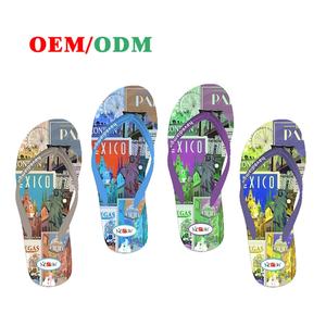 Sandalias Deslizantes Vibrantes para Hombre con Logotipo Personalizado, Soporte de Arco Ortopédico, Suela Suave, Chanclas Ecológicas Reciclables para la Playa - Product Image 2