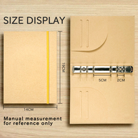 Cuaderno de Papel Kraft con Anillas, Personalizado, con Cubierta de Papel Kraft y Hojas Sueltas para Estudiantes