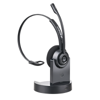 Headphone pertemuan tim Teknologi Baru Headset Stereo nirkabel Super Bass dengan peredam kebisingan ENC untuk pusat panggilan Bisnis