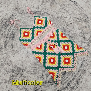 <span class=keywords><strong>Bikini</strong></span> de ganchillo hecho a mano para la playa, minifalda cuadrada para la abuela, traje de baño, <span class=keywords><strong>Bikini</strong></span> de punto con textura - Product Image 6