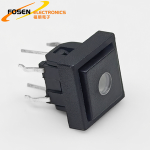 6 pines DIP 10*10 interruptor de botón Led momentáneo iluminado caja cuadrada juguetes para masticar mascotas Interruptor táctil para electrónica de consumo - Product Image 1