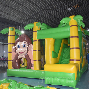 Castillo inflable de la jungla 4 en 1 <span class=keywords><strong>MONO</strong></span> Casa de salto alquiler de <span class=keywords><strong>eventos</strong></span> castillo inflable y tobogán - Product Image 3