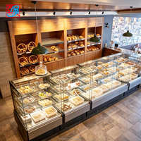 Meubles de présentation pour boulangerie complète, comptoir de présentation, vitrine à pâtisserie LED pour magasin de desserts