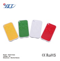 Télécommande universelle sans fil YET2112 ABS 4 boutons pour porte de garage