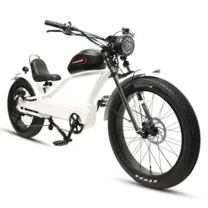 TXED Cycle ไฟฟ้า 500w รถจักรยานยนต์ไขมันยาง 26 นิ้ว 7 สปีดไฟฟ้าชายหาดครุยเซอร์ชอปเปอร์ E จักรยาน