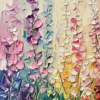 Peinture à l'huile florale vive peinte à la main sur toile Art mural floral de style classique