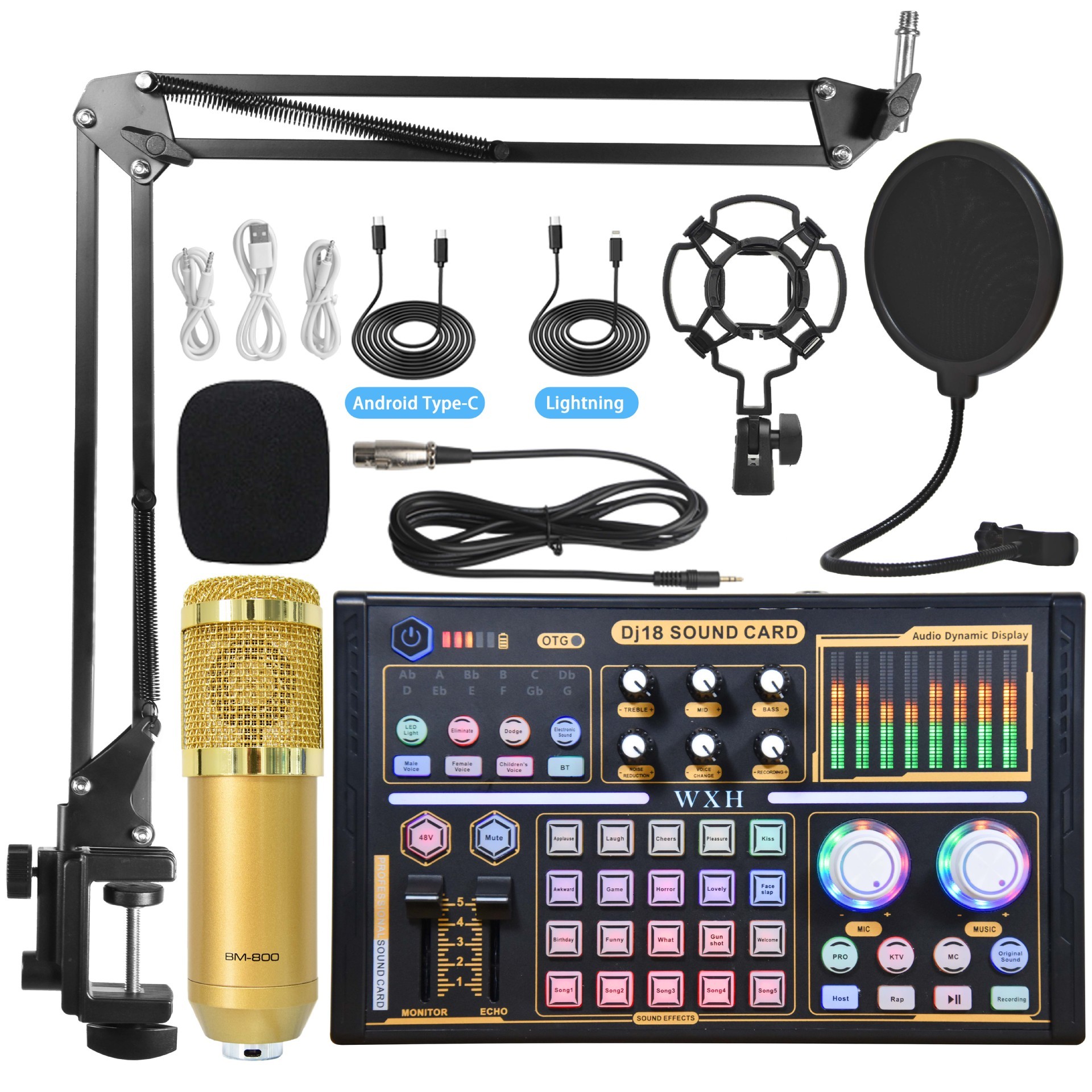 Ensemble B800+DJ18 doré