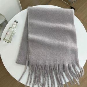 2024 New Arrival Thickened <b>Fur</b> Long Scarf With Tassels Women Winter Luxury Cashmere Shawls Scarves for Women - Product Image 5