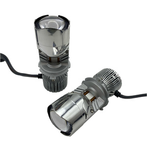 หลอดไฟหน้ารถยนต์ LED แบบสองเลนส์โปรเจคเตอร์เลเซอร์ LED H4กำลังสูง - Product Image 2