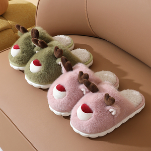 Étiquettes en coton léger de haute qualité pour pantoufles, usage domestique, hiver, avec nœud en dentelle brodé, logo, antidérapantes, petit prix pour le printemps - Product Image 4