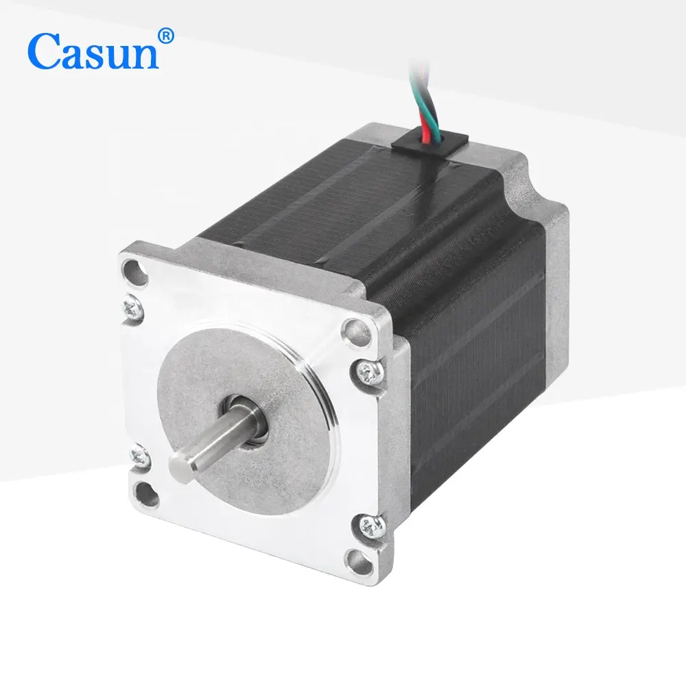 57x57x76mm 2 fazlı 2200mN.m düşük devir/dakika yüksek torklu dc nema 23 step motor için