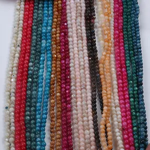 Cuentas de concha de perlas, multicolor, precio de fábrica, venta al por mayor, 3-4mm