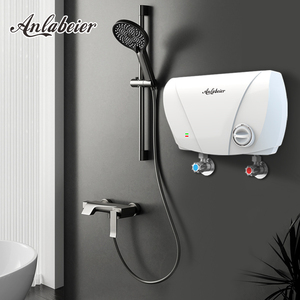 เครื่องทำน้ำอุ่นไฟฟ้าแบบติดผนัง Anlabeier 3500W ให้ความร้อนเร็ว ควบคุมด้วยระบบกลไก ตัวเครื่องทำจากพลาสติก สำหรับใช้ในครัวเรือน - Product Image 1