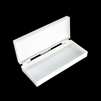 Laboratory High Quality ABS 25pcs 50pcs 100pcs Microscope Glass Slide Storage Box