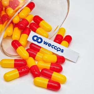 Wecaps di vendita calda Capsule vuote gialle e rosse gel vuoti taglia 00 - Product Image 5