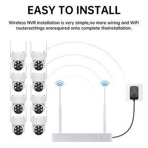 Système de surveillance WiFi solaire 8 canaux avec caméra PTZ, kit NVR, caméras de sécurité extérieures, kit NVR de caméra de sécurité domestique Eseecloud - Product Image 6