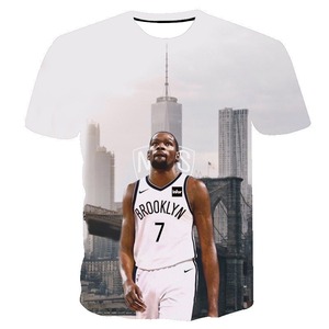 Envío Gratuito, Camiseta Deportiva Personalizada al por Mayor de <span class=keywords><strong>Kevin</strong></span> <span class=keywords><strong>Durant</strong></span>, Camiseta de los Nets Número 7 KD, Camiseta de Punto Informal para Hombre - Product Image 2