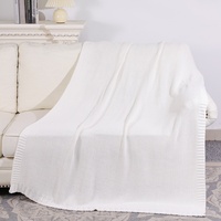 Plaid en fil tricoté anti-déchirure 1,3 x 1,7 m, motifs personnalisés, idéal pour cadeau promotionnel
