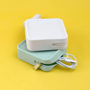 Everyday Travel Organizer <b>Square</b> Silicone Pouch Bag for Lipstick <b>Keys</b> ID Cards Perfume Feminine Care Bathroom Storage Solution - Product Image 4