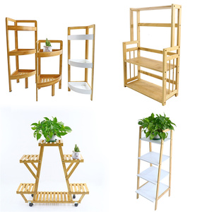 Soporte de madera de bambú para plantas, estante de maceta de bambú Natural para interior y <span class=keywords><strong>exterior</strong></span>, para jardín, venta al por mayor - Product Image 6