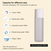 Bouteille en plastique givrée 100/120/150/200/250 ml en promotion – Flacon vide de haute qualité pour toner et eau cosmétique