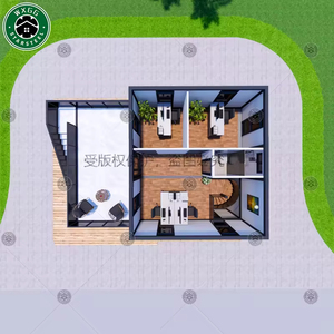 Casa Prefabricada de Ensamblaje Rápido, Supermercado, Casa Contenedor Móvil Simple, Casa Contenedor para Sitio de Construcción - Product Image 3