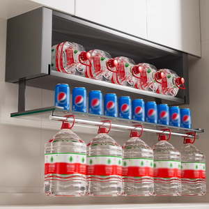 Moderno Estante Flotante de Acero al Carbono para Montaje en <span class=keywords><strong>Pared</strong></span>, Organizador de Especias Abierto para <span class=keywords><strong>Cocina</strong></span> con Repisa de Cristal - Product Image 5