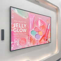 Panneau publicitaire LCD Reachii Star 55 pouces ultra-fin à écran plat, luminosité 500 cd/m², résolution 4K/1080p, montage mural pour intérieur