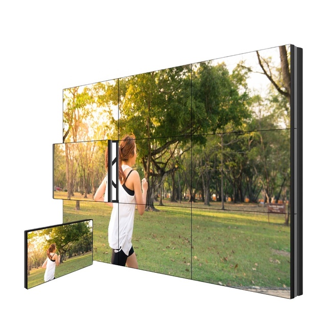 55 Inch LCD Video Wall ultra Thin Screen Wall 0.88mm 2.6mm LCD Splicing Screen Video Wall Screen for Monitoring