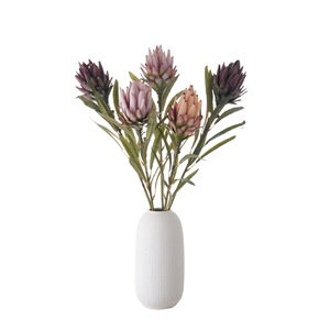 Fleur artificielle CallaFloral, branche unique, rose, bordeaux, orange, décoration intérieure, bouquet de mariage - Product Image 5
