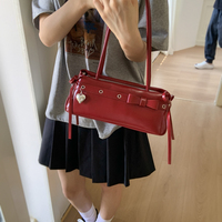 Nouveau Sac à Main Rose Vif 2026 pour Femme, Style Y2K Mignon avec Pendentif Cœur et Fermoir, Idéal au Quotidien