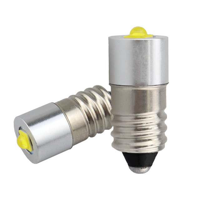 E10 P13.5S 3W LED Flashlight Bulb 3-12V 6-24V LED Conversion Kit for Torch Lantern Bike Work Light Maglit Bulbs Non Porlarity