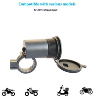 Oleyoa USB araba şarjı anahtarı 1.5A su geçirmez Scooter modifiye cep telefonu şarj cihazı 12V motosiklet için