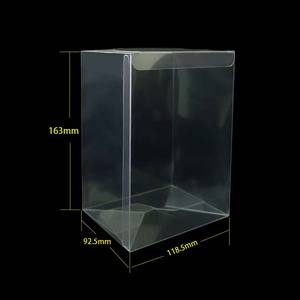 Caja de Plástico Plegable Cuadrada Transparente de 0.35mm, Apta para Minoristas, para Protector de <span class=keywords><strong>Funko</strong></span> <span class=keywords><strong>Pop</strong></span> de 4 Pulgadas, Estuche de Embalaje de PET con Relieve, Reciclado - Product Image 2