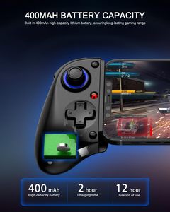 Stretching Gamepad <b>Wireless</b> BT Gaming Controller for <b>PC</b> with Six-axis Gyro and Vibration - Product Image 4