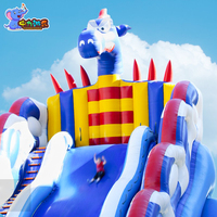 Toboggan gonflable personnalisable avec toboggan aquatique, château gonflable, toboggan gonflable, château gonflable