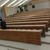 Chaises de conférence multimédia modernes en contreplaqué de haute qualité, tables et chaises pliantes pour salles de classe universitaires, mobilier d'auditorium