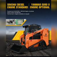 Chargeuse compacte sur chenilles TS65 4x4 1 tonne, Diesel Hydraulique CE EPA, Neuve, Pièces de chargeuse compacte sur chenilles pour travaux d'ingénierie