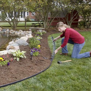 JNZ nouveau <span class=keywords><strong>jardin</strong></span> pelouse bordure paysage emboîtement bordure plastique palissade clôture bricolage décoratif Support plastique porte - Product Image 4