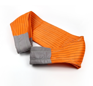 カスタム耐久性オレンジ10トンフラットウェビングスリング、産業用リフティング向けヘビーデューティー - Product Image 5