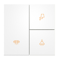 Interrupteurs muraux de luxe durables et personnalisables, combinaison de boutons poussoirs, norme européenne KNX, interrupteur intelligent avec couvercle métallique pour système intelligent