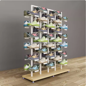 Tên Thương hiệu giày kệ trưng bày dễ dàng cài đặt hai mặt kệ lưu trữ cho bán lẻ Sneaker Giày bóng rổ giày dép khác - Product Image 5