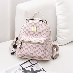 Hot Sale Luxury <b>Mini</b> PU Leather Women's School <b>Backpack</b> Small School Bag with Zipper Closure Fashion Purses for Girls Ladies - Product Image 3