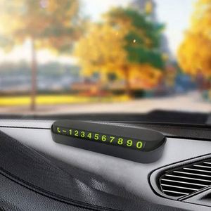 Venta al por mayor accesorios de placa de tarjeta de coche-estilo de coche personalizado tarjeta de estacionamiento temporal número de teléfono con logotipo - Product Image 3
